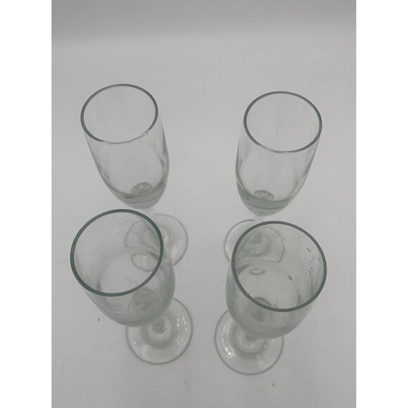 Libbey Claret Glasses 6 oz. (4 Count) Flute (177 ml) New In Box Made In USA - Picture 3 of 5